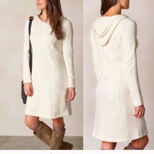 Prana Maud Cable Knit Hooded Sweater 
Dress Large
